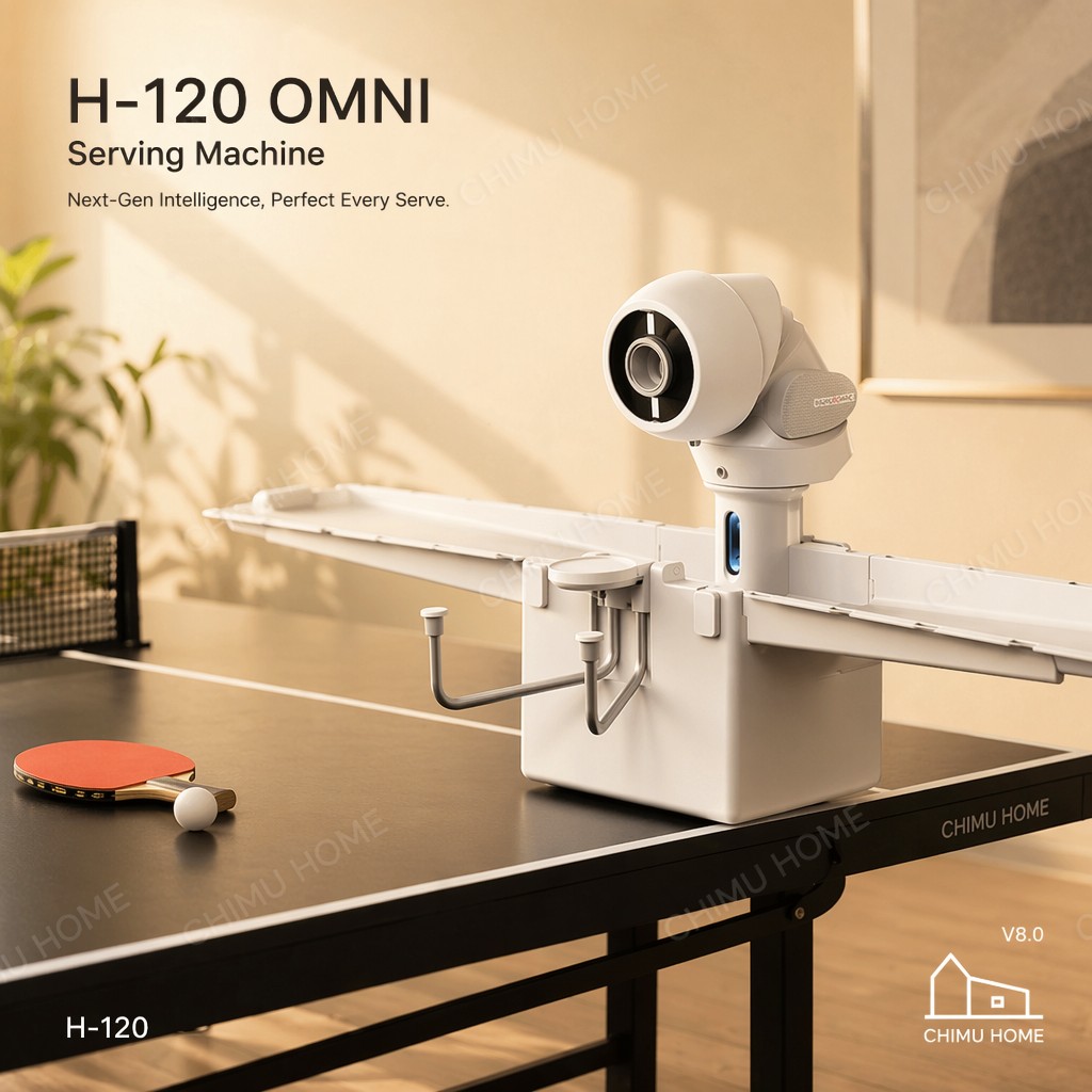 Table Tennis Launcher - 【CHIMU HOME】جهاز OMNI الذكي لتقديم كرات