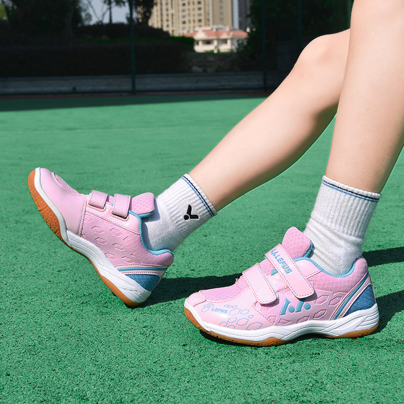 صبي فتاة صغيرة الحجم 28-37 أحذ - مراجعة Table Tennis Shoes وسعره