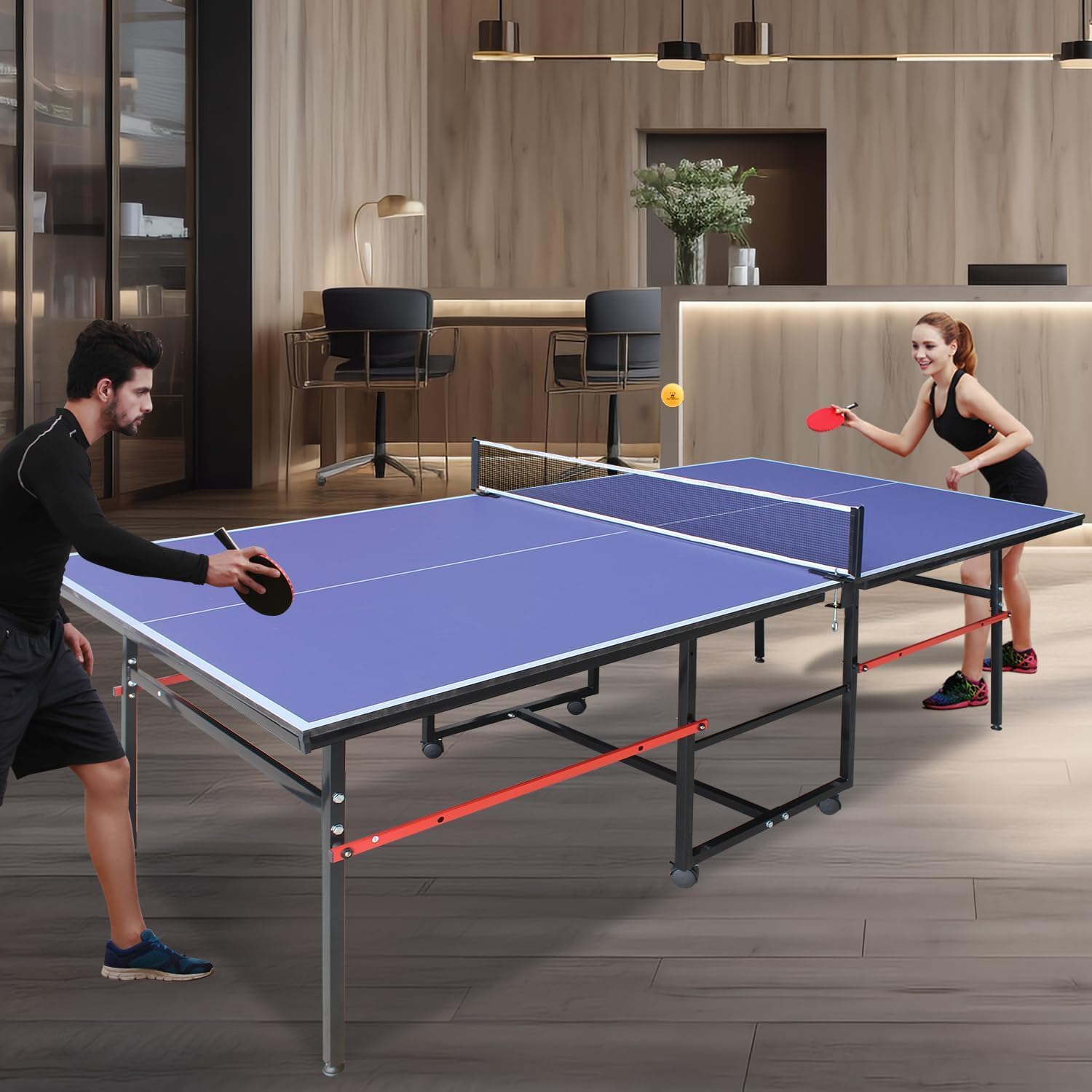 طاولة تنس طاولة محمولة بطول 8  - مراجعة Table Tennis Net وسعره