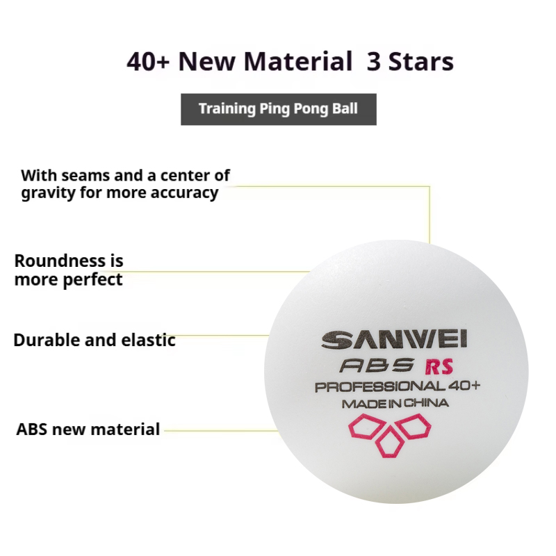 SANWEI RS40 + 3 نجوم كرات تنس  - مراجعة Table Tennis How To Play وسعره