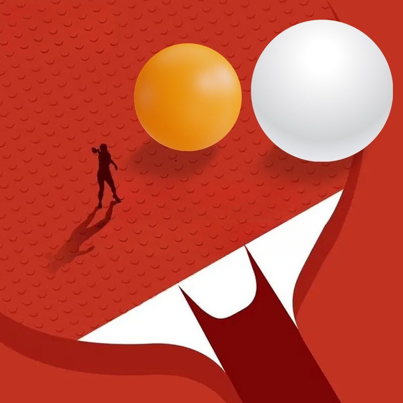 كرة تنس طاولة كبيرة مقاس 55 مل - مراجعة Table Tennis How To Play وسعره
